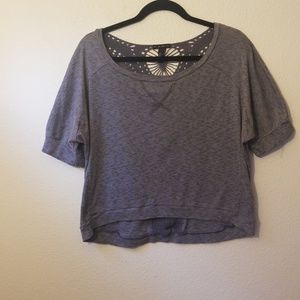 Made in USA FANG CROCHET back crop top